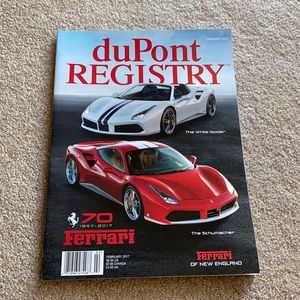 DuPont registry February 2017 edition feat. 70 year ferrari 1947-2017